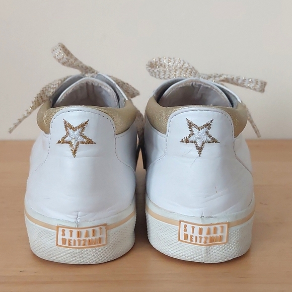 Stuart weitzman white leather sneakers - Picture 4 of 13